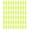 PATIKIL Tiro con Arco Frecce Cocche 7mm 60pz Plastica Colla Freccia Cocca Sostituzione per Caccia Frecce Composto Arco Ricurvo Arco Giallo