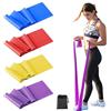 Relota Set di 4 Elastici Fitness, 4 Livelli di Resistenza Fasce Elastiche Fitness per Donne o Uomini, Banda Elastica per Allenamento di Forza, Pilates, Fisioterapia, Yoga