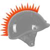 KORKUS 1 Pezzo Pinne Decorazione Caschi Corna Caschi Accessori Casco Corni per Bicicletta Moto Superfici Liscia Casco Arancione