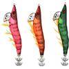 Sugoi Totanare Sugoi Mesusa per Eging - Esche Artificiali Realistiche per Calamari e Seppie - Doppia Corona - Set 3 pz Orange, Pink, Green - Egi #3.5-20 gr - SINKING (Orange - Pink - Green)