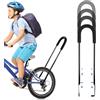 PORFOYO Maniglia per Allenamento Bici, Barra Di Spinta per Equilibrio, Barra di Spinta per Bicicletta per Bambini Supporto Stabile per Imparare a Pedalare Senza Rotelle Impugnatura Comoda Regolabile Facile