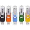 Intenso Pen Drive16GB Intenso Office Line USB 3.2 tipo A Giallo Verde Nero Blu Arancione 5pz [3543575]