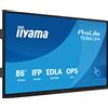 Iiyama Monitor led 86" Iiyama ProLite TE8613A-B2AG 4K Ultra HD 3840x2160p 8ms classe G Nero [TE8613A-B2AG]