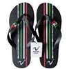Nazionale italiana Infradito Uomo Black Con Bandiera - 41