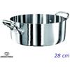 Agnelli Casseruola Bassa Aluinox 1907 2 Maniglie 28 Cm di Agnelli