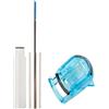 Wootapson Set Colourful Mascara+Eyelash Curler, Waterproof Curling Mascara, Allunga le Ciglia, Aggiunge Volume e Spessore, Resiste alle Sbavature e ai Grumi, Crea Diversi Look per Gli Occhi(Blue)