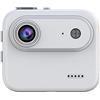Drivstraw Action Camera 4K HD con schermo flip | 360° per panorama e stabilizzazione dell'immagine per ciclismo e vlogging| Compatibile con montaggio sul petto, batteria a lunga durata | Ricarica di tipo C