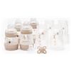 MAM Easy Start - Starter set autosterilizzante anti coliche, set biberon e succhietto, essenziali per neonati, bianco (i disegni possono variare)