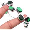 Fatto a mano Bracciale gioiello in argento sterling 925 con pietre preziose Diopside croma...