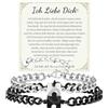 Gamtic Braccialetti per partner regalo per entrambi - Yin Yang Puzzle regolabile in acciaio inox, coppia di braccialetti, anniversario, Natale, compleanno, San Valentino, Verstellbare, Acciaio
