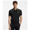 BOSS GREEN Boss Polo Paddy in piqué di cotone Dark Blue Uomo