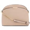 FashionPuzzle Borsa a tracolla in Saffiano Small Dome con tracolla a catena, Nude, Taglia unica