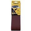 Stanley Set di nastri abrasivi per levigatrice a nastro (75 x 533 mm, 1 x K60, 1 x K80, 1 x K100, adatto per levigatrice a nastro Black+Decker BD75, BD75E, KA75E, KA88) STA33206