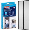 tesa INSECT STOP Zanzariera Magnetica - 2,0 m x 0,8 m - Grigia | Tenda Antinsetti a Chiusura Automatica con Calamite, per Porte di Balconi e Terrazze - Montaggio Semplice Senza Trapano