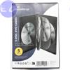 MEDIARANGE CUSTODIA 22mm DVD 5 posti NERA con 2 inserti no clips Conf.5pz - DVD22/6p-BLK-w2INSx5
