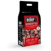 Weber Bricchette di Carbone 4 kg, Nero, 40,5 x 35,2 x 17,2 cm, 17667