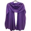 GFM Sciarpa da sposa in seta, scialle per damigelle d'onore (SLK100), Viola scuro, L