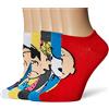 Peanuts Confezione da 5 calzini da donna, Colori brillanti, Fits Sock Size 9-11; Fits Shoe Size 4-10.5