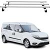 OMAC Heavy Duty Barre Portatutto Trasversali Compatibili con FIAT Doblo II 2010-2021 - 3 Stangen - Acciaio Argento