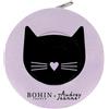 BOHIN France Metro a Nastro Automatico con Cat Themed - Misurazione in Centimetri e Pollici, Nastro Bifacciale per Progetti di Cucito e Misurazione, Custodia in Plastica, Nero, 150cm - 1 Pezzo