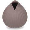 H&H Vaso Monofiore Arborea in Porcellana Rosa Antico - Forma Sagomata Rotonda Elegante - Dimensioni 10x10 cm - Design Moderno per Decorazione Casa e Tavola