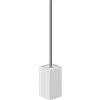 Gedy Queenstown, Misure e Peso: 45,6X7,8X7,8 CM & 0,17 kg, Scopettino WC Realizzato in Ceramica Ecologico, Finitura Bianca, Scopino Bagno Design di R&S, 2 Anni di Garanzia, Unica