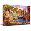Trefl Premium Plus Quality - Puzzle Tea Time: Paradiso sulla costa - 1000 Pezzi, Serie di Immagini Nostalgiche Dipinte, Tessere Perfettamente Abbinabili, per Adulti e Bambini a partire dai 12 Anni