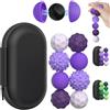 Ntwdby Palle Magnetiche Anti-Stress, 8 Pezzi Palline Magnetiche per Agopressione, Palline Magnetiche in Silicone, Magnetic Balls Palla, Giocattoli Antistress e Ansia per Adulti e Bambini (Viola)