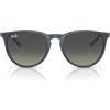Ray-Ban Rb4171 Erika, Occhiali da sole misti, blu gomma/grigio sfumato, 54 mm