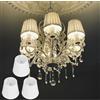 Tissting Paralume Clip-On E14, Paralume Pieghettato in Tessuto e Ferro a Forma di Barile con Alta Trasmissione Luminosa per Lampadario da Parete, Lampada da Terra per Casa Ufficio Hotel Ristorante