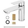Lrocotanc Miscelatore monocomando con tubo da 60 mm, altezza del beccuccio 95 mm, rubinetto per bagno e WC