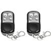 DONOONIS 2 Pezzi Telecomando Porta Garage 433 MHz, Telecomando Porta Garage Universale, Telecomando Apprendimento, Telecomando Clonazione, Trasmettitore Portatile Porta Garage Universale, Apriporta Garage