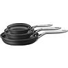 ZWILLING J.A. Henckels ZWILLING Motion - Set di padelle antiaderenti in alluminio, 3 pezzi, colore: Nero