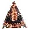 Oikabio Piramide a spirale in filo di rame a spirale fatta a mano decorazione domestica ghiaia di piramide a spirale