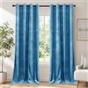 Ystyle Tende Per Interni In Velluto 2 Pezzi, 140x160 cm, Termiche Isolanti Anticaldo Tende Oscuranti Per Interni Per Camera Da Letto E Soggiorno Moderno, Curtains Con Anelli, Blu