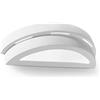 SOLLUX lighting Helios Lampada da parete in ceramica | Design moderno molto universale | Lampadina E27 sostituibile, 1 x 60 W | Bianco, 40 x 15 x 10 cm