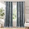 Ystyle Tende Per Interni In Velluto 2 Pezzi, 140x280 cm, Termiche Isolanti Anticaldo Tende Oscuranti Per Interni Per Camera Da Letto E Soggiorno Moderno, Curtains Con Anelli, Grigio