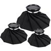 Windfromort Borsa Ghiaccio Ginocchio, 3PCS [15cm, 23cm, 28cm] Terapia Calda e Fredda Sacca D'Acqua Impacchi Riutilizzabile Per Dolori e Febbre Collo, Testa, Polso, Slogature, Strappi, Lesioni e Sport