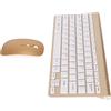 Generic Kit Tastiera e Mouse Wireless Intelligente Tastiera e Mouse Wireless Combo Ultra Sottile Topmate 2.4G Set Silenzioso Tasti Wireless Tastiera e Mouse Compatti Sottili, Leggeri e