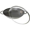 Staub Padella Wok in ghisa 2 Manici D 37cm Grigio