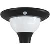 APOLUX Sfera solare LED per esterni in PMMA, 200mm, 3 CCT, 2000 lumen, IP65. Bianco