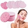 FAREASTSHOP 80 spugne per il viso compresse a forma di cuore e cerchio, morbida spugna per il viso, spugna per il viso, spugna per la pulizia del viso, 80 pezzi