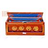 Fatto a mano Scatola Shruti manuale Swar Peti Swarpeti colore legno naturale 12 note musicale