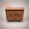 Fatto a mano New Small Sound Sustain 13 Notes, Sur Peti, Shruti Box Double Bellow TeakWood