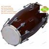 Fatto a mano Tamburo strumento musicale popolare indiano Dholak in legno fatto a mano colo...
