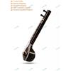 Fatto a mano Melodia in miniatura non riproducibile di design sitar in legno musicale arti...