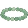 Purelei Anello di perle avventurina | anello flessibile in perle di pietra naturale verde | fascia elastica | simbolo di calma, serenità e equilibrio interno, Acciaio inossidabile, Nessuna pietra