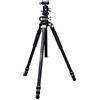Vanguard VEO3+ 263AB - Treppiede macrostatico e monopiede in alluminio, con testa a sfera, adattatore multi mouse, punte e borsa per treppiede