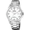 Festina SWISS MADE Orologio Uomo Analogico Acciaio 316L Argento - Quarzo Data - Vetro Zaffiro Resistente - Impermeabile 10 ATM - F20024/1 Classic Steel