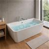 LULLABY Misure 170x75x58 cm, CONFEZIONE 1 *** Vasca freestanding idromassaggio in acrilico con 8 air jet e luce led